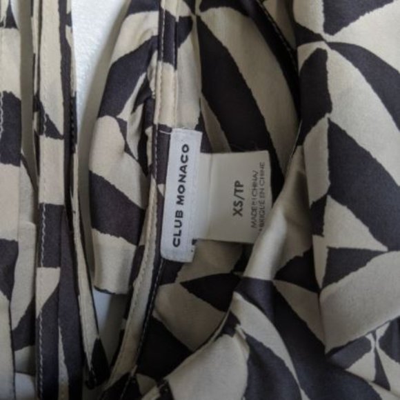 Club Monaco 100% Silk Ruffle Blouse XS - Picture 4 of 5